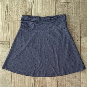 Toad & Co bluish- purple patterned Chaka skirt, size Medium